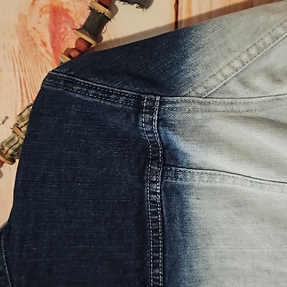 Excellent Unused "GAP 1969" DENIM OMBRE CLASSIC JEAN JACKET! SZ SMALL - Picture 6 of 7